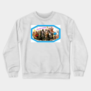 Rainbow chickens looking sharp! Crewneck Sweatshirt